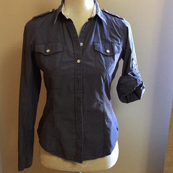 Banana Republic Tops - Up or down sleeves button up